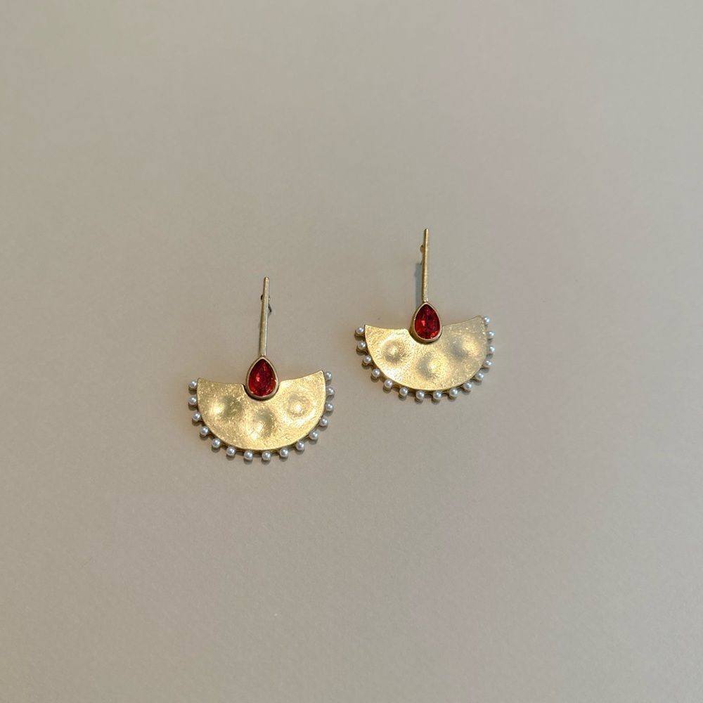Vintage Diamond dangle earrings #1309